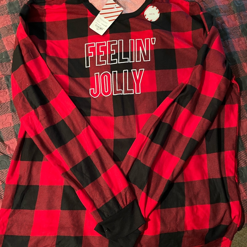 Men’s “Feelin Jolly” Christmas Pajama Set XXLT